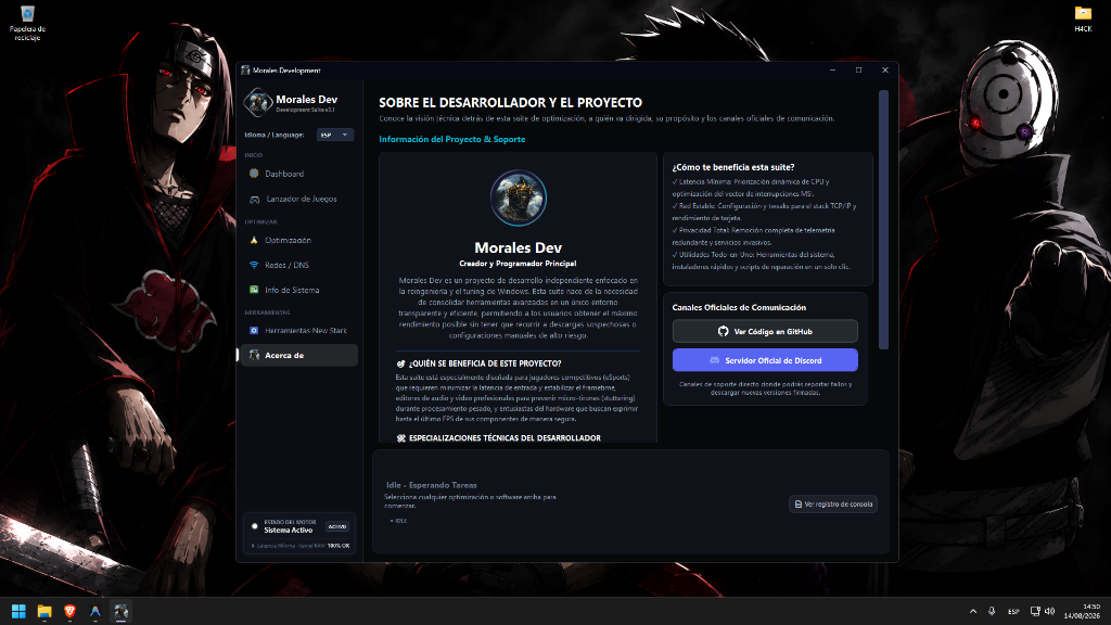 Captura de Morales Dev Suite